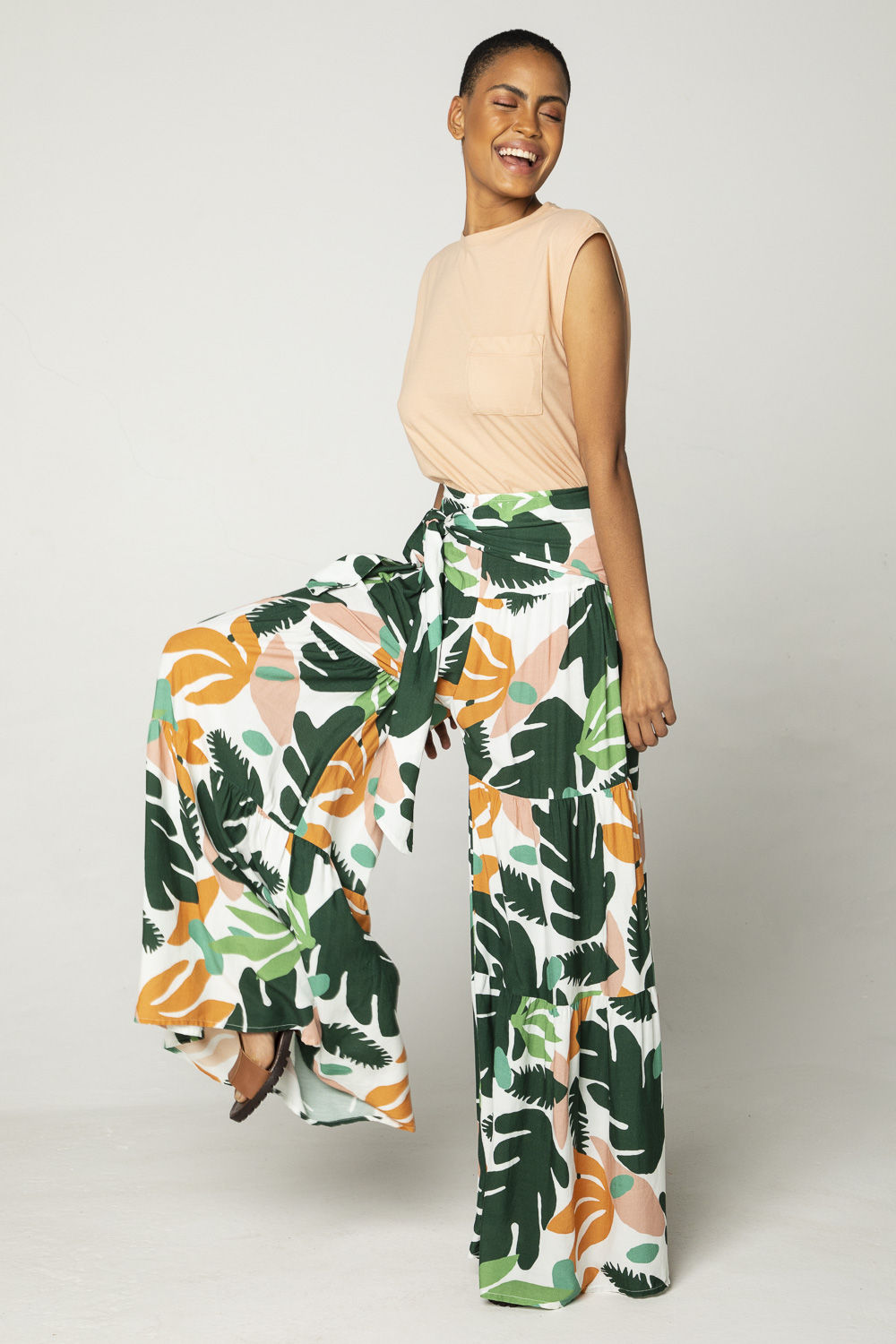 Cal a pantalona babados Made In Guarda Ecological Trend