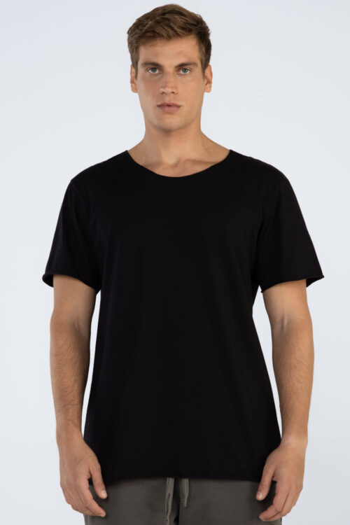 Camiseta corte a fio malha orgânica