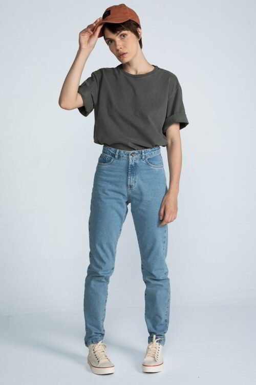 Mom jeans hot sale larga
