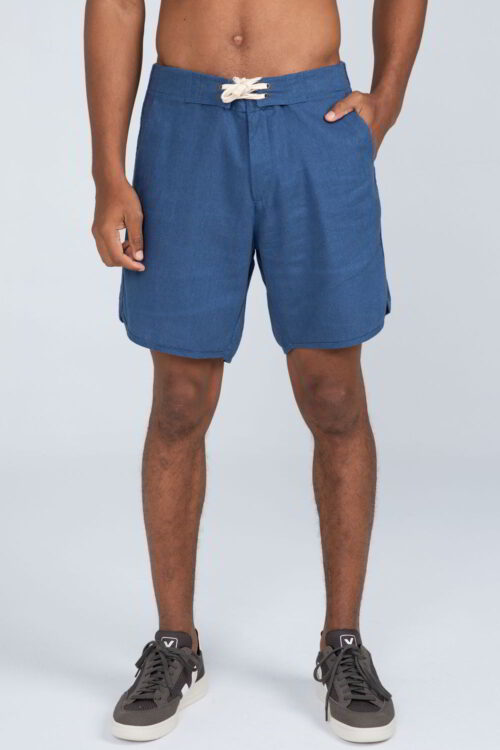Bermuda linho vies Azul 211SS23279 3 1