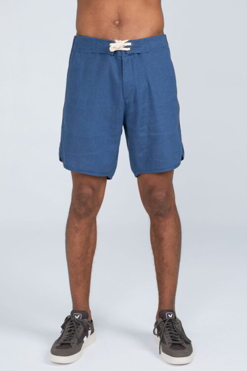 Bermuda linho vies Azul 211SS23279 4 1