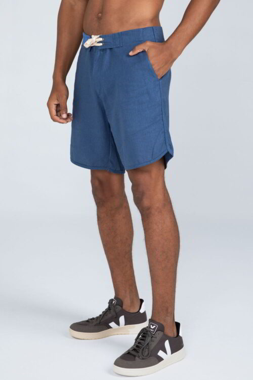 Bermuda linho vies Azul 211SS23279 5 1
