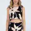 Cropped regata estampado