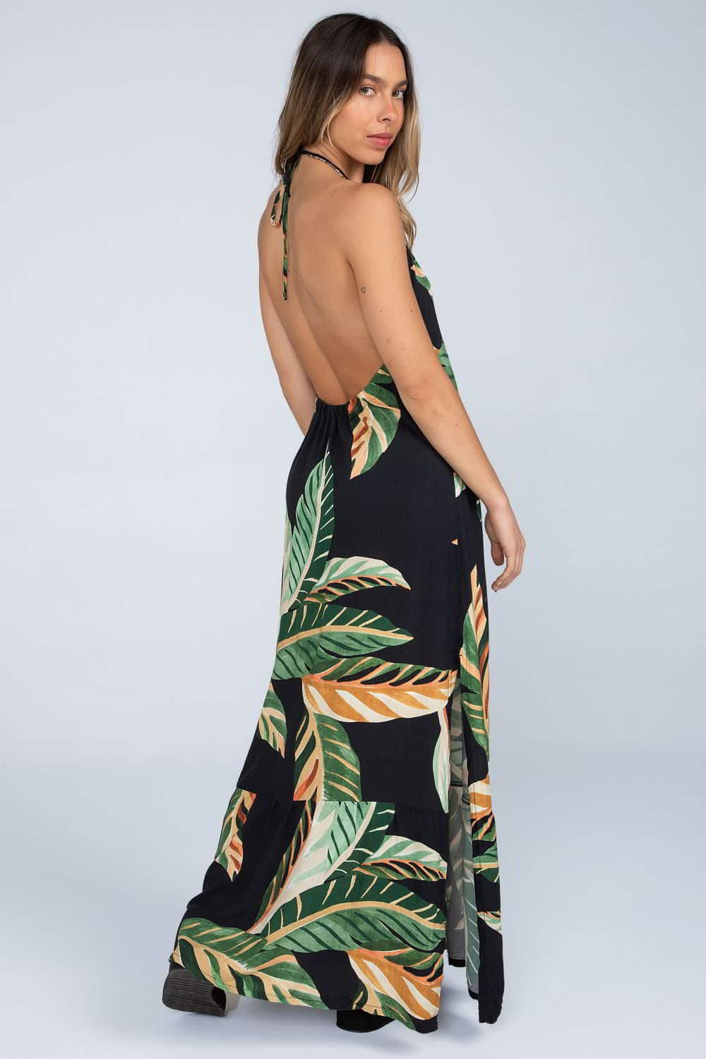 Vestido frente unica estampado 2025