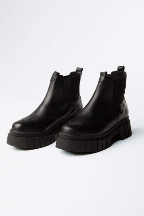 Bota lisa elástico