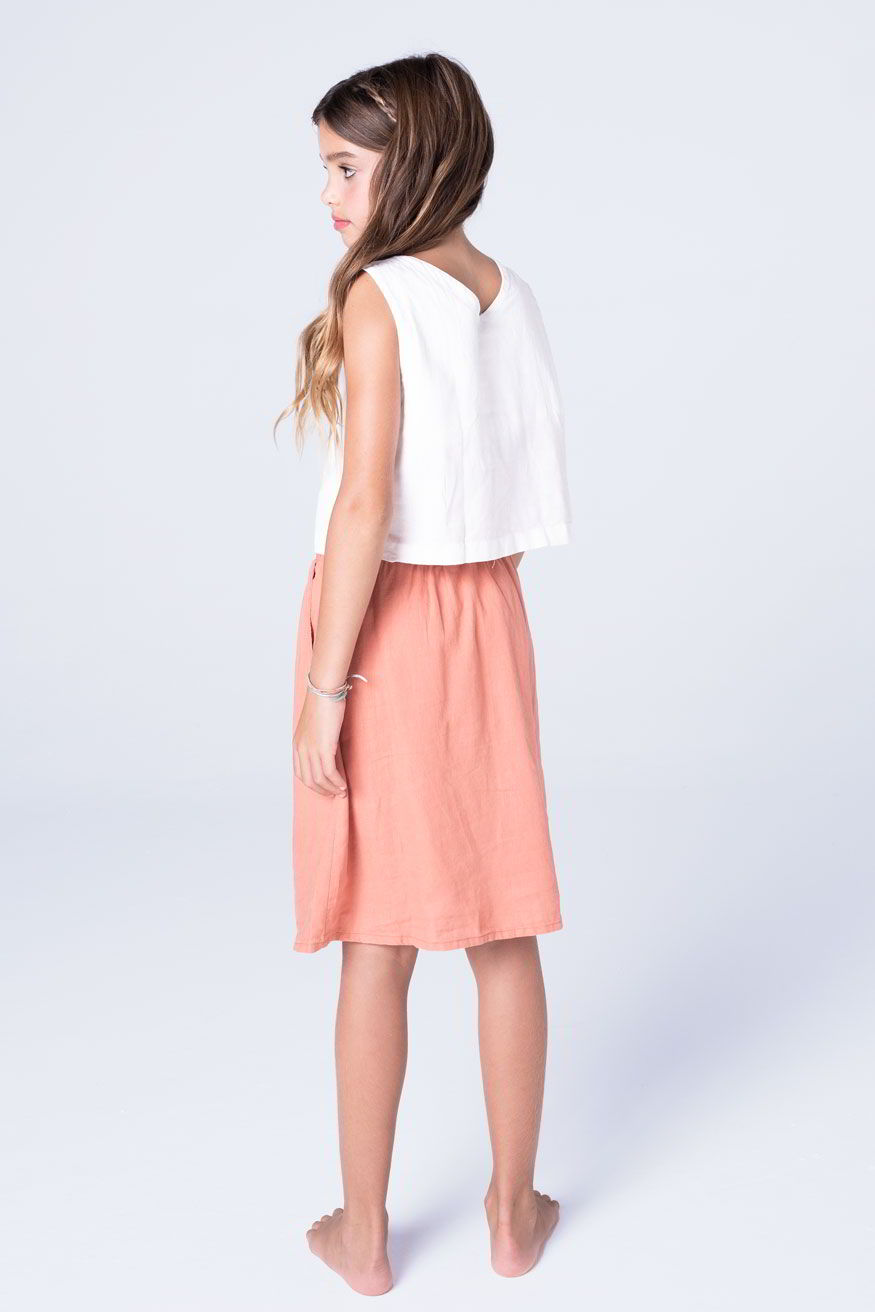 Saia midi best sale coral