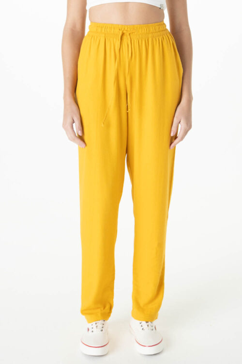 Calça elástico linho