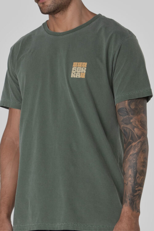 Camiseta Verde Militar 201FW24209 3