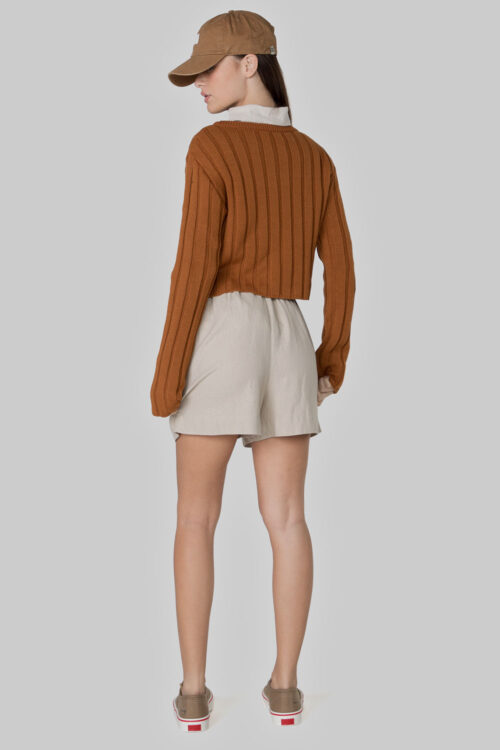 Cropped Camel 120FW24096 4