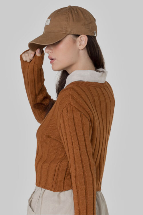 Cropped Camel 120FW24096 5