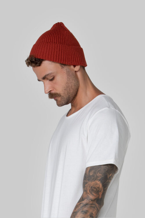 Gorro terracota 319FW24304 3