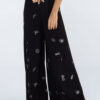Calça pantalona estampada
