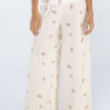 Calça pantalona estampada