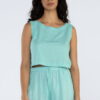 Cropped regata linho