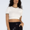 Cropped malha canelada
