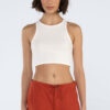 Cropped regata malha canelada