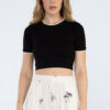 Cropped malha canelada