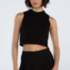 Cropped Tricô com gola
