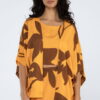 Kimono curto estampado