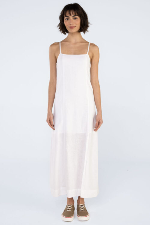 Vestido longo linho