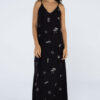 Vestido longo estampado