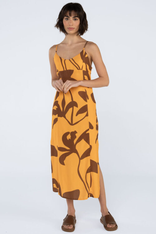 Vestido midi estampado