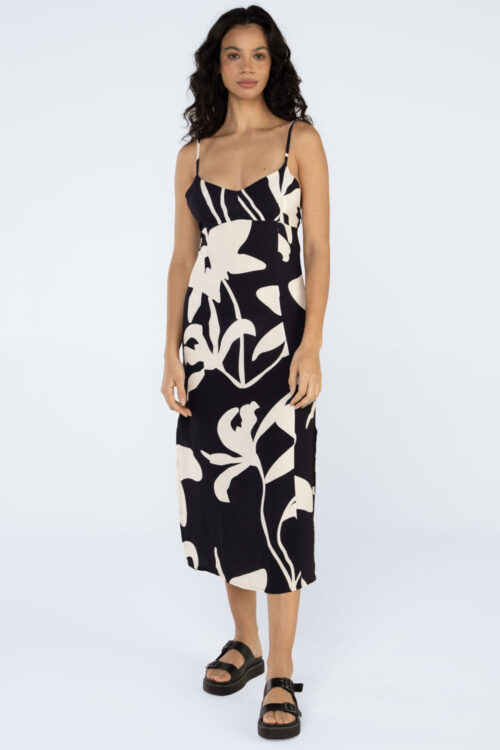 Vestido midi estampado