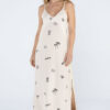 Vestido longo estampado