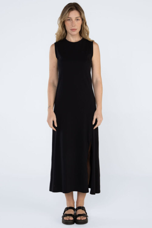 Vestido longo regata
