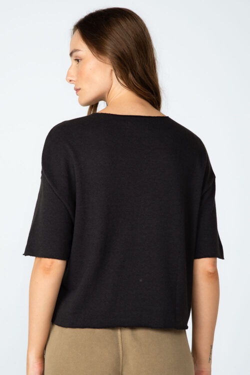 Cropped Preto 103FW25009 3