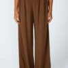 Calça pantalona em linho