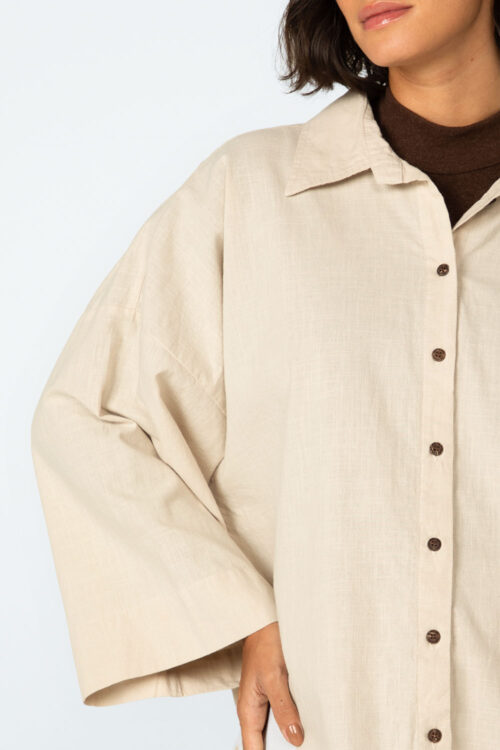 Camisa Areia 106FW25024 3