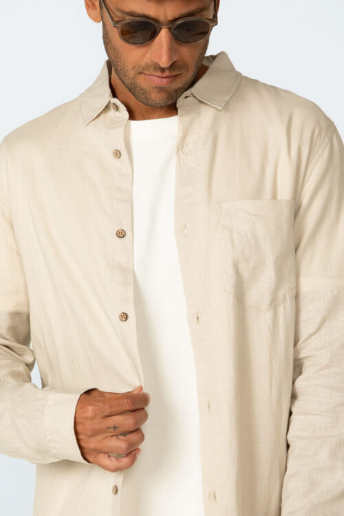Camisa Areia 206FW25132 3
