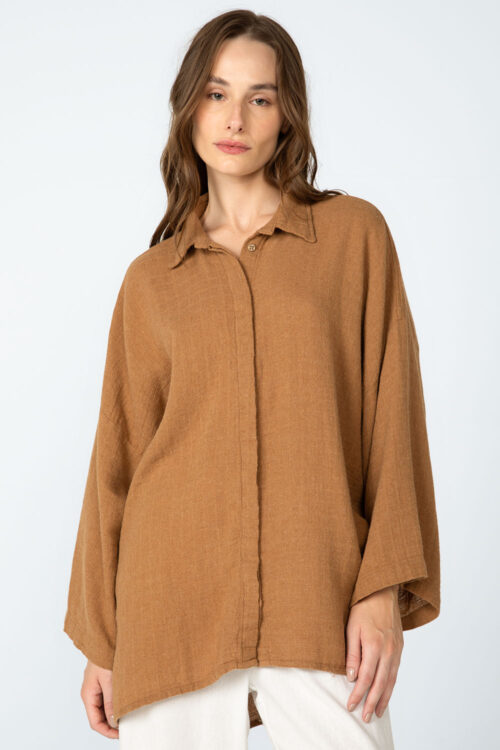 Camisa Caqui 106FW25023 4