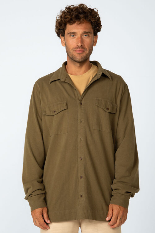 Camisa Verde musgo 206FW25131 3