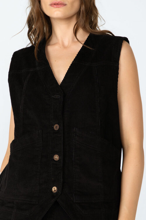 Colete Preto 106FW25028 3
