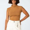 Cropped drapeado