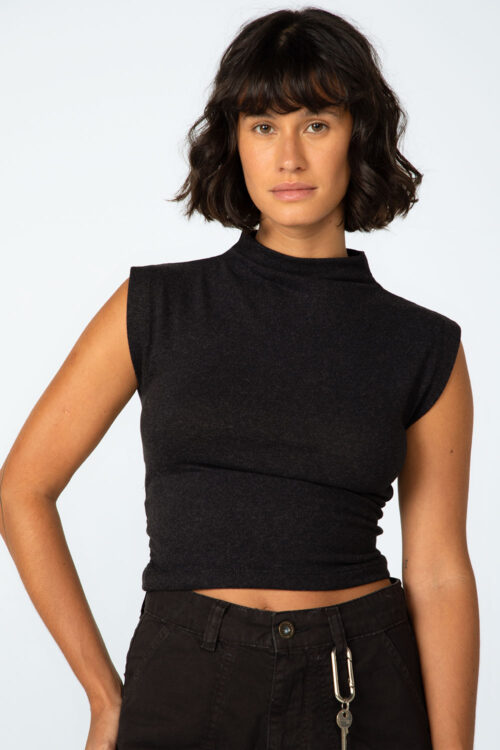 Cropped drapeado