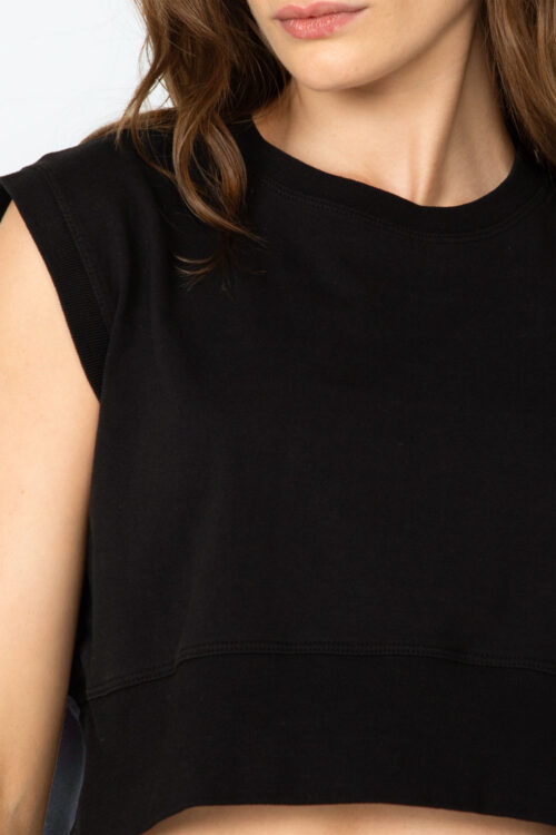 Cropped Preto 103FW25012 3