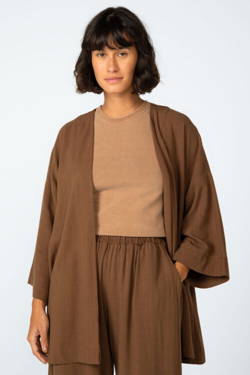 Kimono Marrom 106FW25027 3