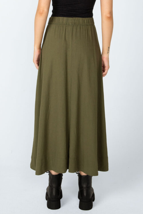 Saia Verde musgo 116FW25093 3