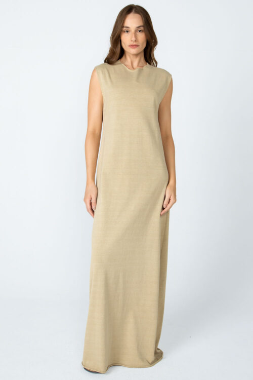 Vestido longo corte a fio