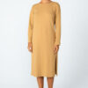 Vestido midi manga longa