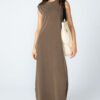 Vestido longo corte a fio