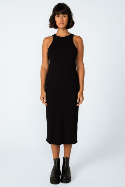 Vestido regata canelado