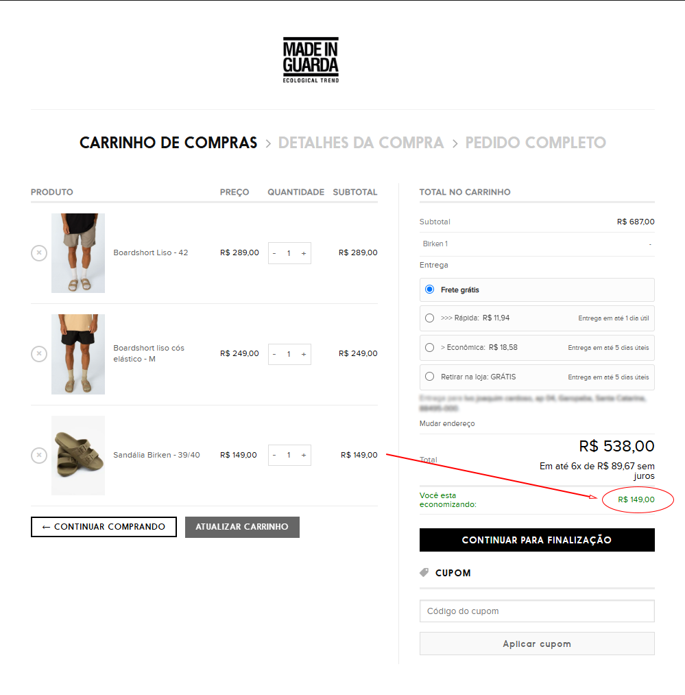 info desconto