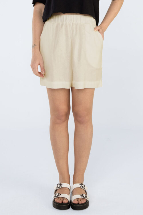 Short elástico linho