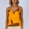 Blusa alças estampada