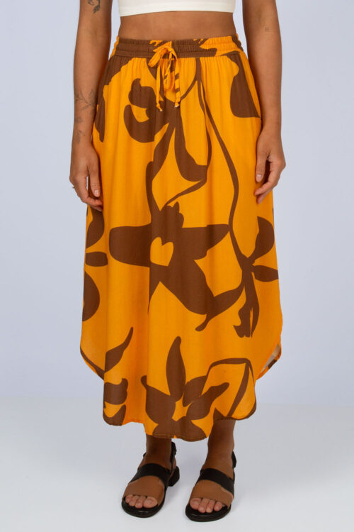 Saia Midi estampada