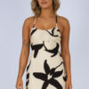 Vestido curto estampado
